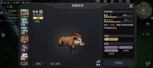 荒原曙光五大实用宠物推荐