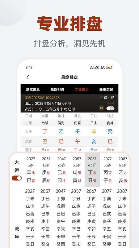 易缘八字排盘截图3