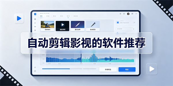自动剪辑影视的软件推荐